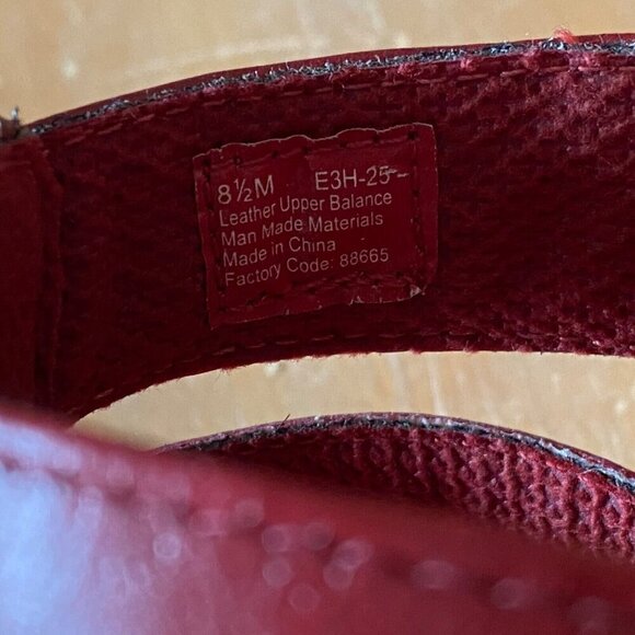 Dr. Scholls Red Leather Slide Sandals Womens Size 8.5 - Picture 13 of 13